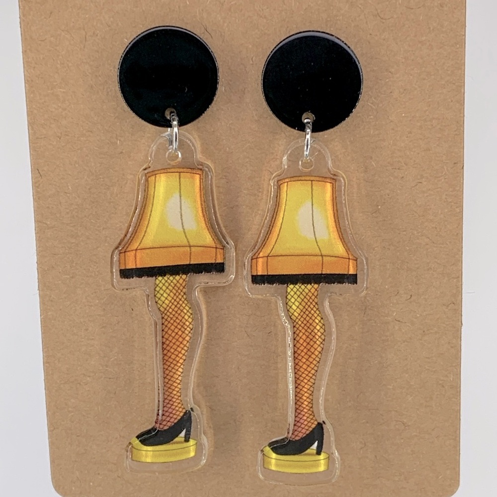 *LAST ONE* “A Christmas Story” High Heel Leg Lamp Acrylic Earrings